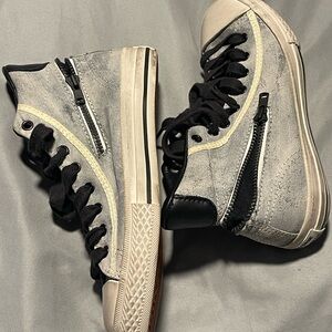 Converse Sneakers with Orange and Red Star Soles